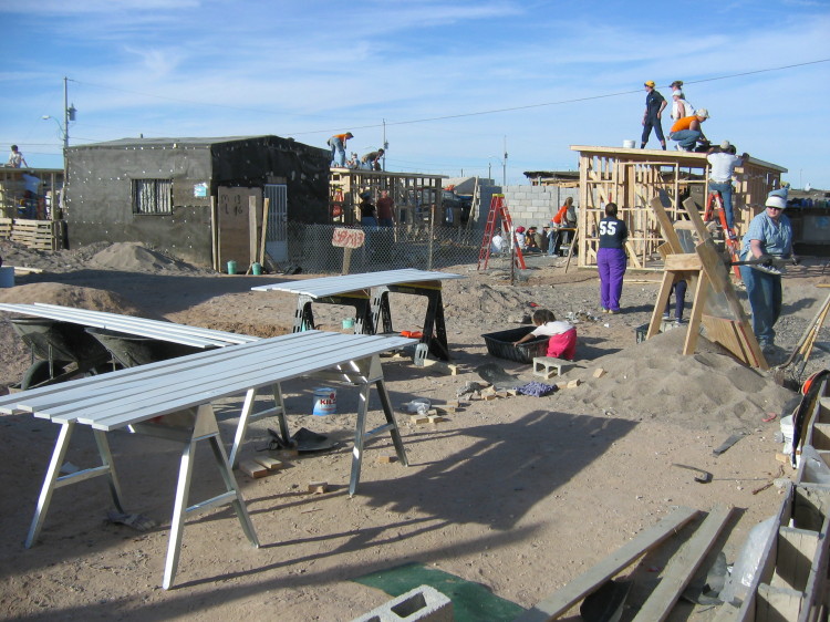 Image 108 of 168
primer-coated 1x4s (trim), owasso groups, and gilia sifting sand to the northeast