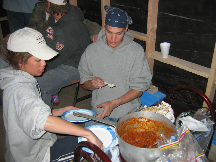 Image 156 of 168
serving the cake that the family got for us